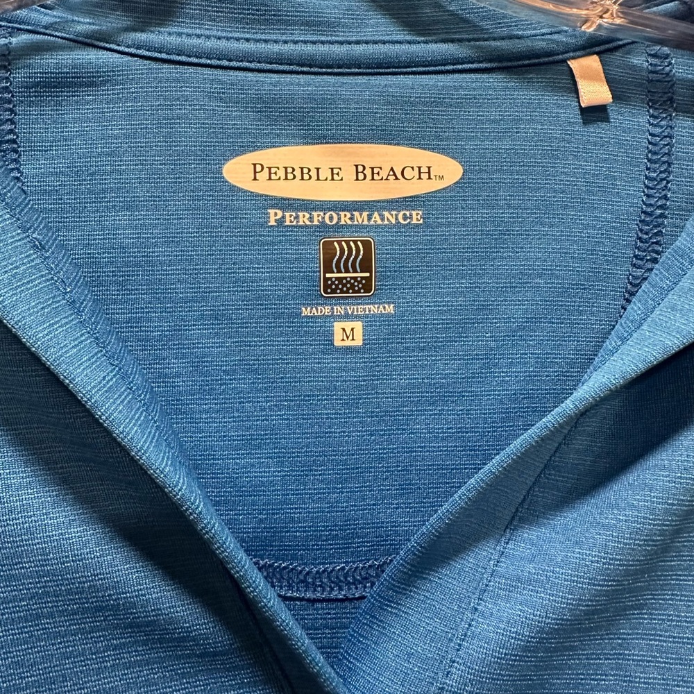 Women’s Pebble Beach Blue Golf Polo Size M - Picture 4 of 5